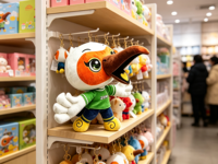 Porte-clés en peluche oiseau de dessin animé, jouet en peluche doux avec rembourrage en coton PP pour décoration de sac, personnalisable OEM/ODM, unisexe, pour fêtes