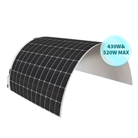 Panel Solar Flexible Monocristalino de Alta Eficiencia 500W 520W Ligero para Camping, Náutica, RV, Yate y Uso en Exteriores