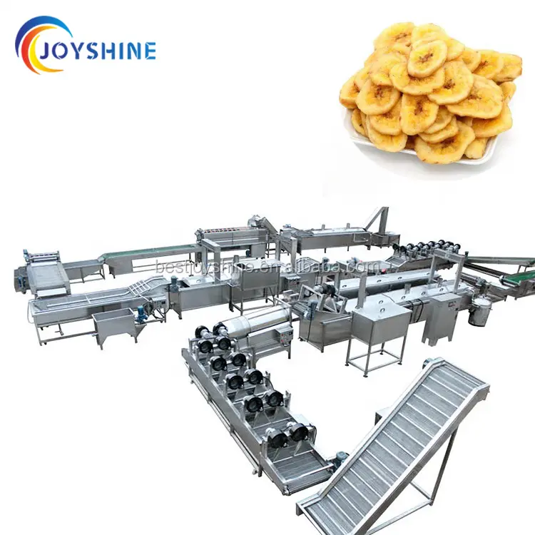 production line potato peeler machine plantain chips cutter banana chips slicer machine