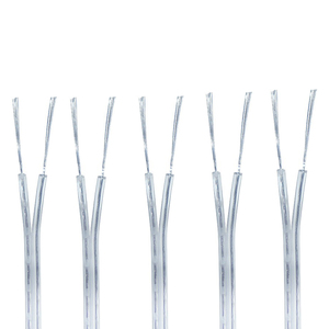 アメリカ標準2468 28awg 18awg銅のトタンメッキビルボードLEDランプ2コア透明平行ワイヤー電源コード - Product Image 3