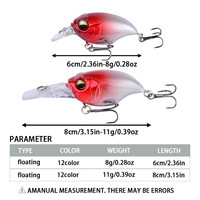 Leurre OEM 8g/11g Minnow Jerkbait Flottant à Lame Courte et Longue, Profil Chubby, Lancer Longue Distance, Eau Douce et Salée, pour Bass