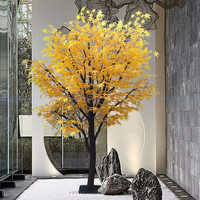Simulation élevée personnalisée de feuilles d'automne érable artificiel arbre d'érable rouge pour la décoration