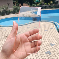 Verre trempé de veilleuse de protection de bord de Silicone liquide pour Iphone 16 11 12 13 15Pro Max 14 protecteur d'écran lumineux