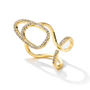 RAKOL RP2309 2022 Cubic Zirconia Irregular Adjustable <b>Ring</b> - Product Image 1