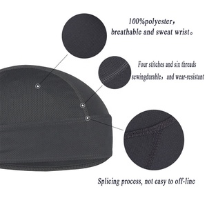 Motorrad Helm Liner Cap UV-Schutz Stirnband Schädel kappe Polyester Beanie Hut - Product Image 3