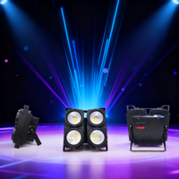 UNOXINE 4x100W COB LED 4-Eye Par Light |   Blinder de scène en aluminium blanc froid DMX512 pour mariage, fête et utilisation hôtelière
