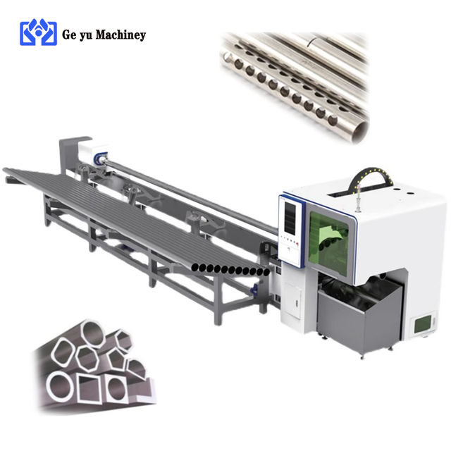 Portable Small Laser Fully Automatic Pipe Cutting Machine CNC Plasma Stair Handrail Hole Cutting Machine