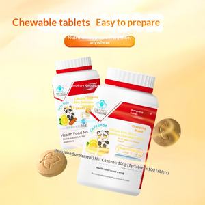 Compresse Masticabili per Bambini con Calcio, Ferro, Zinco e Selenio, Gusto Arancia Dolce, Migliora la Densità Ossea, 100 Compresse, Prodotto in Guangdong - Product Image 3