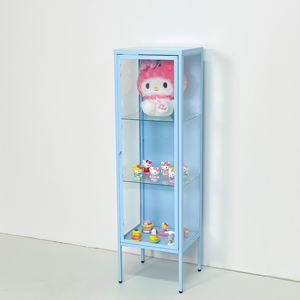 Vitrine en verre autoportante, présentoir pour figurines, vitrine pour la maison, salon - Product Image 1