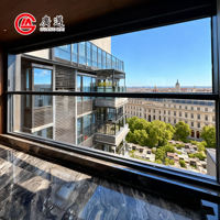 Fenêtre de balcon électrique intelligente moderne à persiennes, en acier inoxydable magnétique, anti-pincement, avec capteur de pluie, capacité de charge 300 kg