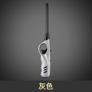 Briquet à gaz extérieur en acier inoxydable rechargeable par USB, torche à jet sans flamme coupe-vent pour barbecue, cuisine, bougies - Product Image 2