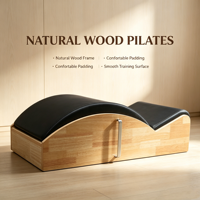 MJD M501A Correcteur de colonne vertébrale durable, ensemble de cinq pièces, machine de Pilates, équipement de gym, en chêne, boîte en bois pour le yoga personnel