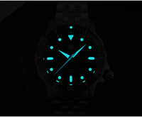 San martin — montre automatique en céramique pour plongée, pour hommes, en acier inoxydable, couleur automatique, 20atm, bgw9, nh35