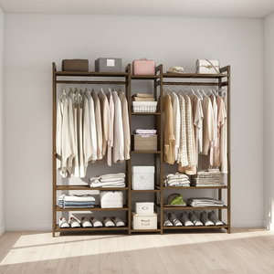 Porte-manteau moderne <span class=keywords><strong>pour</strong></span> la maison, chambre, salon, avec étagère, support multifonction <span class=keywords><strong>pour</strong></span> vêtements et sacs - Product Image 4