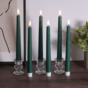 Bougie conique à <span class=keywords><strong>LED</strong></span> alimentée par batterie de Mermei <span class=keywords><strong>avec</strong></span> <span class=keywords><strong>télécommande</strong></span>, <span class=keywords><strong>cire</strong></span> de paraffine faite à la main pour les fêtes - Product Image 6