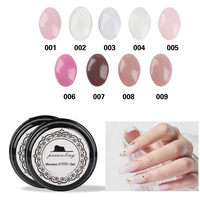 QSHY Logo personnalisé marque privée Nail Art UV LED tremper en gros 9 couleurs longue durée résine constructeur Extension Gel dur vernis