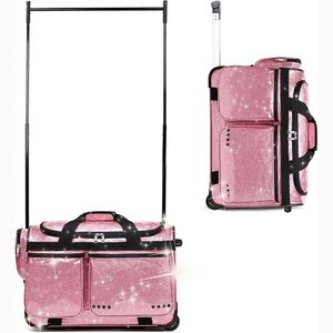 Échantillon gratuit : Porte-vêtements à roulettes pliable et très bien noté pour costumes de danse, sacs de voyage et sacs de danse à roulettes avec support - Product Image 2