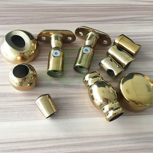 Nhà Máy Bán Hàng Trực Tiếp Hiện Đại Thép Không Gỉ Lan Can Phụ Kiện Tùy Chỉnh Vàng Ống Khung Giá Cho Kính Lan Can Bài Top <span class=keywords><strong>Bracket</strong></span> - Product Image 2