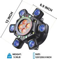 Projecteur à tête mobile RGBW haute puissance 150W à 6 bras avec contrôle multi-modes DMX/AUTO/VOICE pour spectacle laser de scène DJ