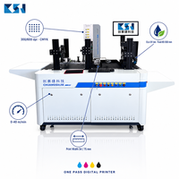 Imprimante numérique UV personnalisée CSJ-G502C pour gobelets en plastique dépoli mat, impression en une seule passe pour gobelets à boba et gobelets à café