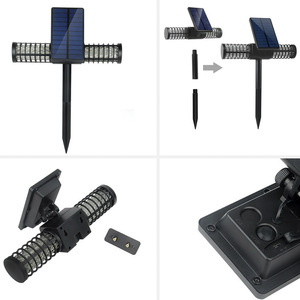 Lámpara solar antimosquitos para exteriores, control de plagas de jardín, exterminador eléctrico de insectos con carga USB para patio y jardín - Product Image 4