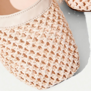 <span class=keywords><strong>Scarpe</strong></span> Basse da Donna in <span class=keywords><strong>Rafia</strong></span> Intrecciata Stile Mary Jane con Punta Quadrata e Fiocco, Casual Retrò Francese, per Autunno e Vacanze, Antiscivolo e Morbide - Product Image 4