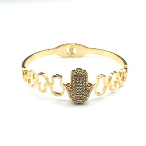 Pulseras Religiosas Bañadas en Oro, Aleación de Zinc, Regalo Religioso - Product Image 1