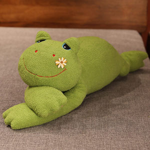 Vente en gros de peluche Cartoon Big Large 100 CM Grenouille Jouet Poupée Oreiller de couchage pour enfants Adultes Cadeaux - Product Image 4