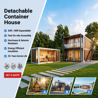 Maison conteneur extensible de 20 pieds avec chambre, cuisine et salle de bain, maisonnette préfabriquée pour location Airbnb