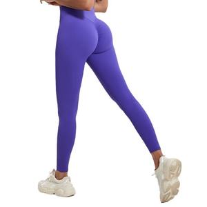 Leggings de yoga pour femmes Spandex/Nylon Respirant Léger Extensible dans les quatre sens Taille mi-haute Longueur complète Pantalons de course en plein air Fitness - Product Image 5