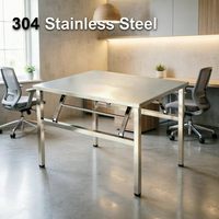 Table pliable durable en acier inoxydable 304, station de travail multifonctionnelle pour la restauration en plein air et le marché