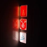 Aimant de réfrigérateur magnétique de Noël personnalisé, Père Noël, bonhomme de neige, autocollant pour réfrigérateur pour la décoration des fêtes