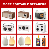 Haut-parleur portable sans fil au design vintage, prise en charge de la carte TF, longue autonomie de la batterie pour le camping, mini haut-parleur