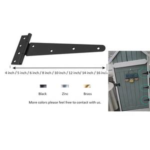 Charnière de porte en fer noir de 6 pouces en gros d'usine pour hangars en <span class=keywords><strong>bois</strong></span> et poulaillers - Product Image 2