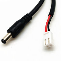 Özel Endüstriyel Güç Kablosu 075 05 03 mm² DC5525 Erkek Konnektör 5521 VH3.96 2P Terminal Kablosu Saf Bakır İletken PVC
