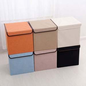 Caja de Juguetes Plegable y Resistente para Niños, Organizador de Almacenamiento con Tapa Abatible y Asas, Cesta de Almacenamiento Plegable para Guardería, Sala de Juegos o Armario - Product Image 3