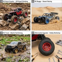 Pièces usinées CNC de précision OEM, aluminium anodisé couleur 6061-T6, support de moyeu de roue pour buggy tout-terrain RC, prototypage rapide