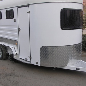 Remolque de Comida Remolcable de Longitud Mejorada para 2 Caballos, Nuevo, Metálico, de 4 Ruedas, para Aplicaciones de Comida Rápida, Fábrica de Snacks, Bodega, Venta Minorista y Hot Dogs - Product Image 2