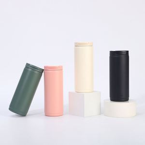 Vente en gros de tasses à café isothermes en acier inoxydable 304, anti-fuite, avec couvercle rabattable, gobelet de voyage, logo personnalisé, articles promotionnels - Product Image 4