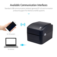Imprimante d'étiquettes d'expédition thermique YHD-420B 4 pouces 203 DPI USB/BT/LAN/WIFI, compatible avec Windows, Android, iOS