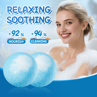 Boule de Bain Parfumée Myrtille (pour lavabo) 100g Non Emballée Nettoyante Nourrissante Parfum Naturel Mousse Riche