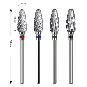 3/32 "chất lượng cao an toàn 6.0 mét ngọn lửa bit tungsten carbide móng tay Khoan <span class=keywords><strong>Bits</strong></span> điện lớp biểu bì Khoan <span class=keywords><strong>Bits</strong></span> cho móng tay cho gel loại bỏ - Product Image 5