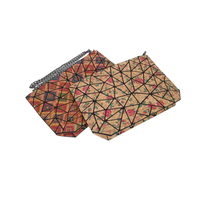 Sac à bandoulière à chaîne matelassée pour femmes avec fermeture à glissière Design pliable en liège pour les commandes en gros