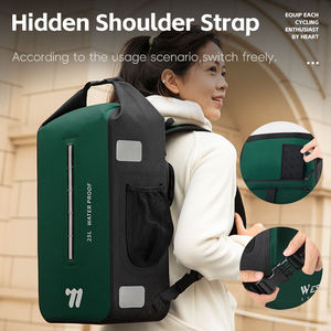 Sac à dos de vélo WEST BIKING 25L, sacoche simple réfléchissante pour randonnée et cyclisme, sacoche de vélo imperméable pour activités de plein air - Product Image 2