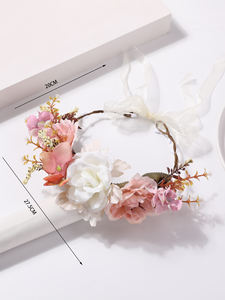 Couronne de fleurs Offre Spéciale pour enfants Couronnes florales artificielles Accessoires pour <span class=keywords><strong>cheveux</strong></span> <span class=keywords><strong>afro</strong></span> - Product Image 4