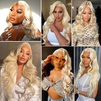 613 Bundles de Cheveux Humains Brésiliens Vierges Non Traités 100% Alignés sur les Cuticules, Grade 12A, Double Trame Faite à la Machine