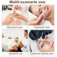 Lámpara de Belleza de Media Luna con Cuello de Cisne Multiángulo TUOlUN, Luz de Luna de 23 Pulgadas, Luz Media Luna, Lámpara Media Luna, Luna Pestañas, Demi Lune