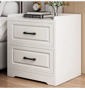 维克北欧床头柜现代简约卧室实用床头柜白色储物经济储物柜