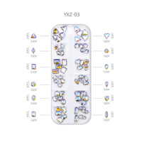 12 grilles Nail Art strass artisanat cristaux verre décorations ensemble Ab strass visage vêtements chaussures décor bricolage acrylique
