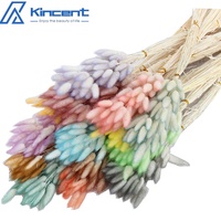 Décoration intérieure 60pcs/bouquet dégradé de couleur séché queue de lapin herbe séchée Lagurus fleur matériel décor à la maison